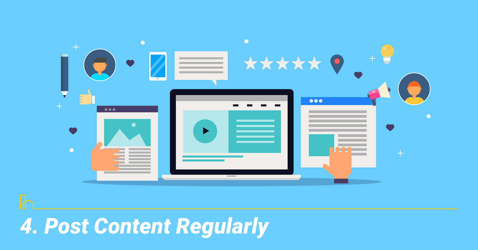 Post Content Regularly, add new content daily