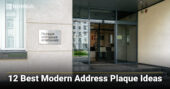 12 Best Modern Address Plaque Ideas