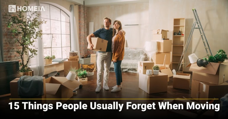 15 Things People Usually Forget When Moving