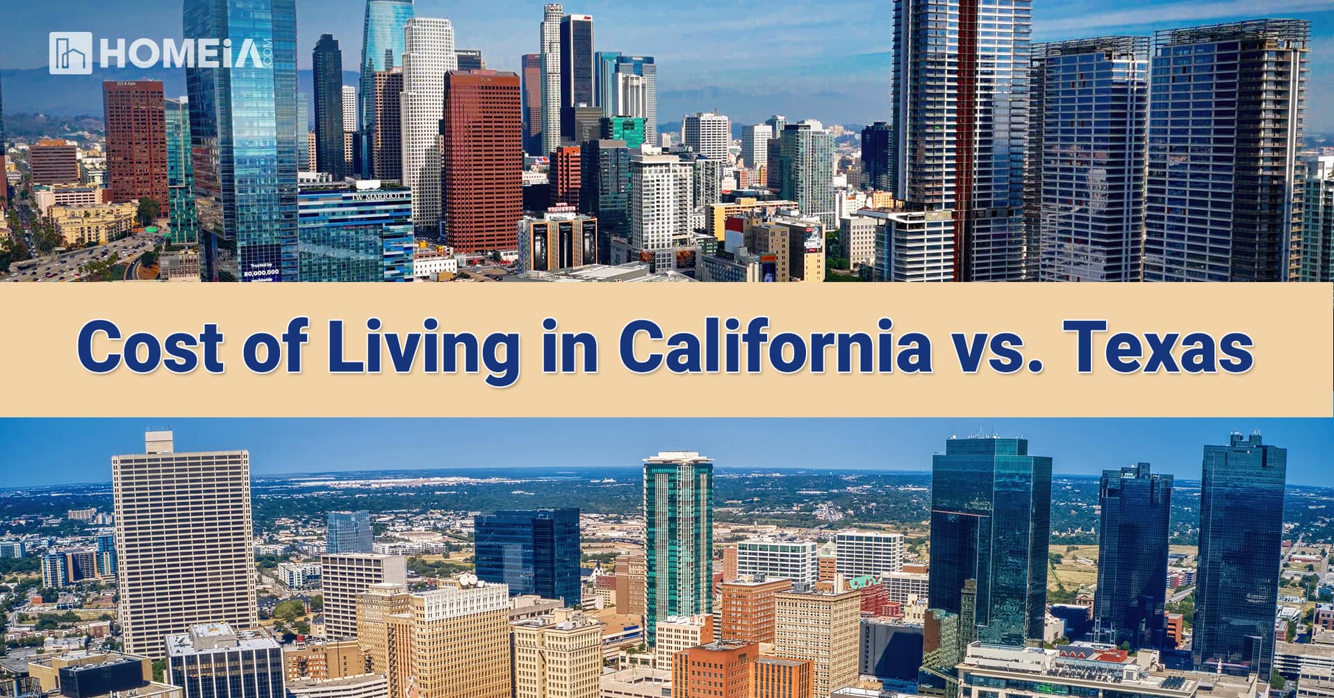 Cost of Living in California vs. Texas