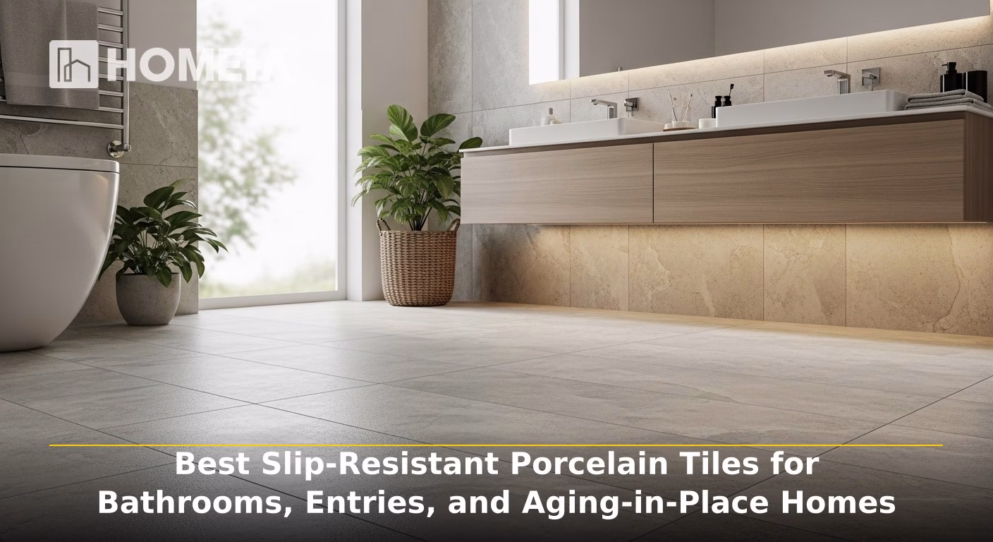 Best Slip-Resistant Porcelain Tiles for Bathrooms, Entries, and Aging-in-Place Homes